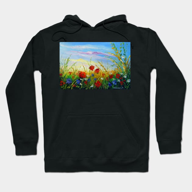 Summer flowers in the field Hoodie by OLHADARCHUKART